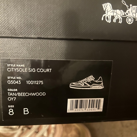 Coach citysole sig court sneakers in box size 8 - Picture 4 of 4